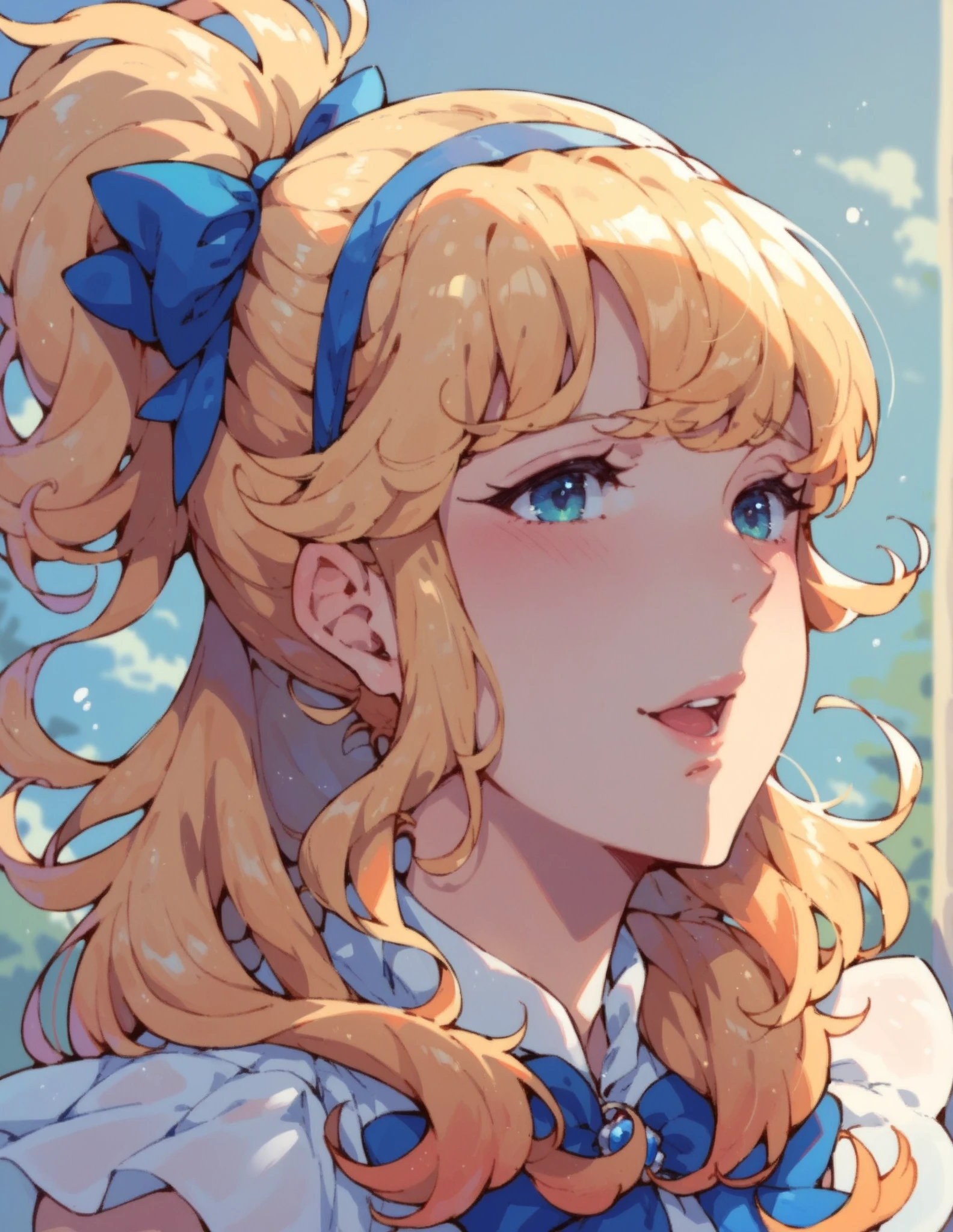 a professional movie photograph of, woman in a pixar-style sailor moon, in the style of luminous 3d objects, she has a cartoon smile, with lit eyes, white skin and rosy cheeks, a winning photograph from the society, blonde hair, dorne, very bright and shiny blonde hair, iridescence/opalescence, glitter, highly detailed photorealistic, 16k --expressive style --niji 5, best quality, high quality, highly detailed, 8k, Very young blonde-white girl. The most beautiful girl in the world, a beautiful very young face. (((beautiful light pink nipples!!!))). Slim body and big boobs with firmness and elasticity. She is short, so she is 165cm tall. Ideal eyebrows with good shape. Very narrow between the eyes and eyebrows. Beautiful double eyelids. (((Very realistic gentle beautiful blue-gray eyes!!!))). A happy lewd smile. Wearing a sleeveless, sexy uniform with a lot of exposure and strong metallic luster. slim legs with good shape. (((Open legs as far as she can to show her crotch well!!!))). The fabric of the uniform is very thin and the shape of the torso and boobs can be clearly seen. (((She is not wearing panties!!!))). (((Her hole opens widely!!!))). (((Her hole opens widely until the deep part!!!))). (((Very hairy with thin bright golden pubic hair!!!))). elegant and sexy and attractive. Very smooth skin that glows strongly with oil all over the body. various sexy poses.