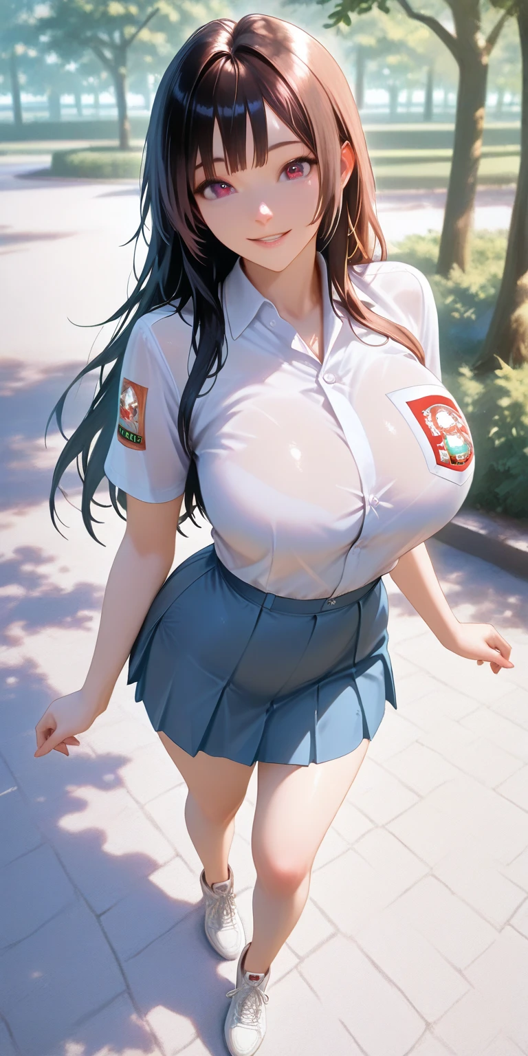 1female,25 age old,Large breasts,long leges,big chest and thin waist, photo exposure, 独奏,(Background with:at a forest,the rainforest,in summer) She has long purple hair,Stood up,sweat profusely,drenched all over the body,seen from the front, curlies, The sky is mostly cloudy,(((tmasterpiece),(Very detailed CG unified 8k wallpaper),Best quality at best,电影灯光,detailed back ground,beautidful eyes,Bright pupils,(very delicate beautiful),(Beautiful and detailed eye descriptions),ultra - detailed,tmasterpiece,)),facing at the camera,A high resolution,ultra - detailed),revealing breasts,Bare genitals, convex,Camel toes,Raised sexy,nurse woman(dressed in:Transparent apron,Blue nurse outfit,nurse hat,Bare genitalia)nakeness,