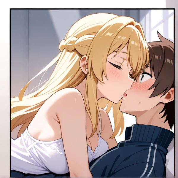 (masterpiece,best quality:1.3),(ultra-detailed,high resolution:1.2),(illustration),((an extremely delicate and beautiful)),(detailed background),((1girl,tall stature)and(hota boy,short stature)),hetero,(1girl,tall stature:1.4),(curvy:1.4),(long hair, french braid),straight hair, (blonde hair), light blue eyes, (large br pale skin,shiny skin, (rolling eyes:1.4),(ahegao),(trembling),((She wears school swimsuit)), cum in pu,(cum othes:1. cum on body,cum in mh,cum on haixcessive cum,shota boy,short statur.4),sm,large penis, ((vaginal,sex)),(upright ste,couple,o-face,k),(wrestling ring),