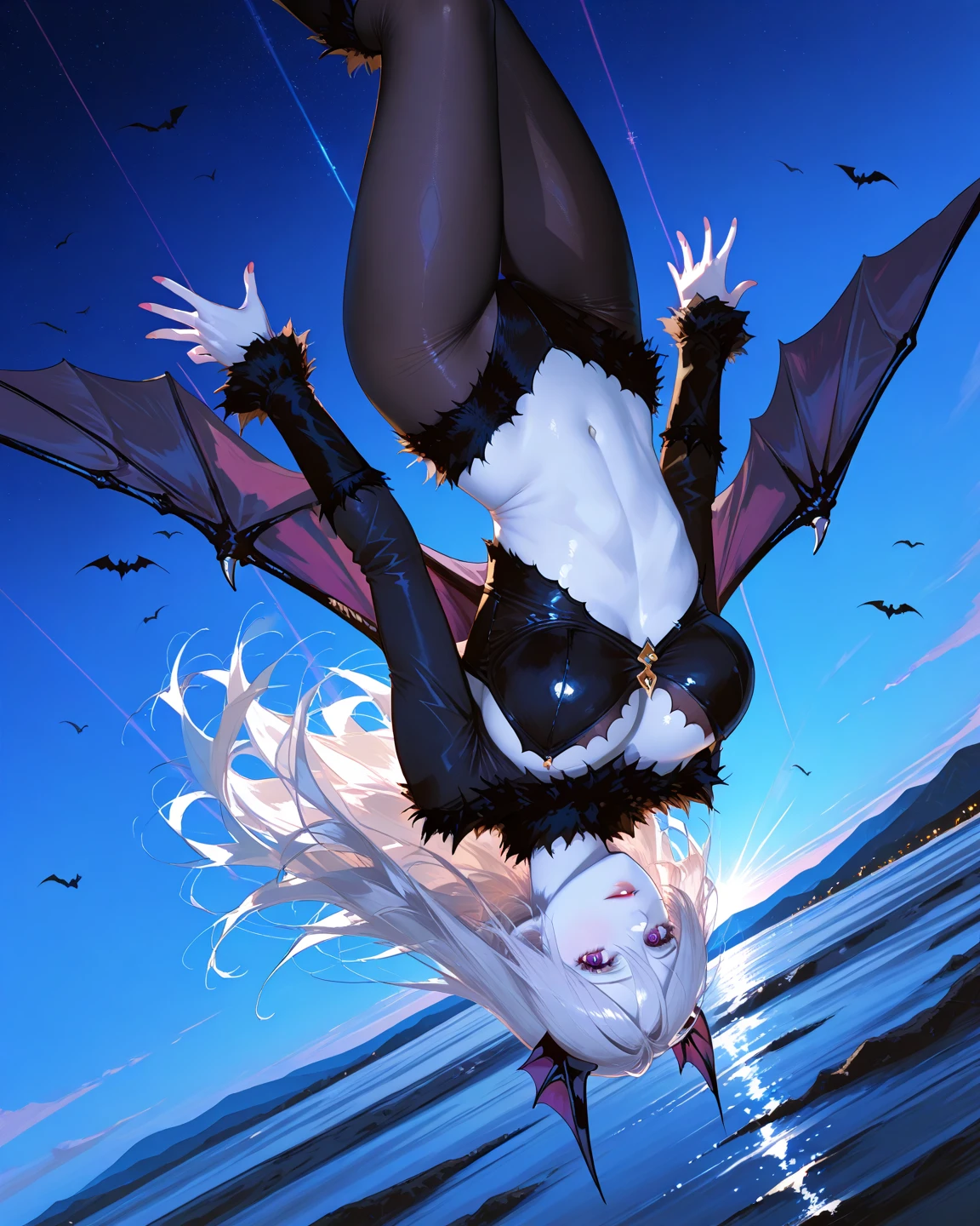 A pair of big white legs,Succubus