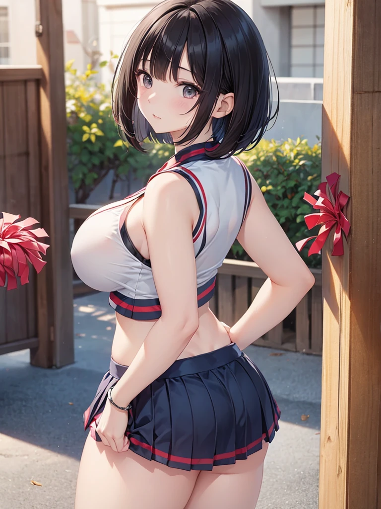 Tifa　　nipple　tits　shower　(RAW shooting:1.2)、(realistic:1.4)、(masterpiece:1.3)、(highest quality:1.4)、beautiful japanese woman、7 head and body、Beautiful eyes in every detail、eyelash、beautiful double eyelids、eye shadow、perfect eye makeup、alone、cute、(cute:1.2)、(A smile full of happiness:1.4)、gentle smile、excited look、(short bob:1.2)、fluffy hair、(angle from below:1.3)、(full body shot)、more skin、(big breasts:1.3)、beautiful breasts、(cleavage)、(Cheerleader:1.5)、(mini skirt)、Topless　美しくてthin legs、(beautiful woman with perfect figure:1.3)、shiny skin、(A dynamic pose reminiscent of cheerleading:1.5)、(He has a big pom-pom in each hand.:1.3)、look at the camera、love hotel、at night、illumination、sexy navel、beautiful armpits、thin legs、thin eyebrows、(Very sexy:1.3)、Bokeh、obscene、erotic、(perfect anatomy:1.2)、shy look　tits揉む