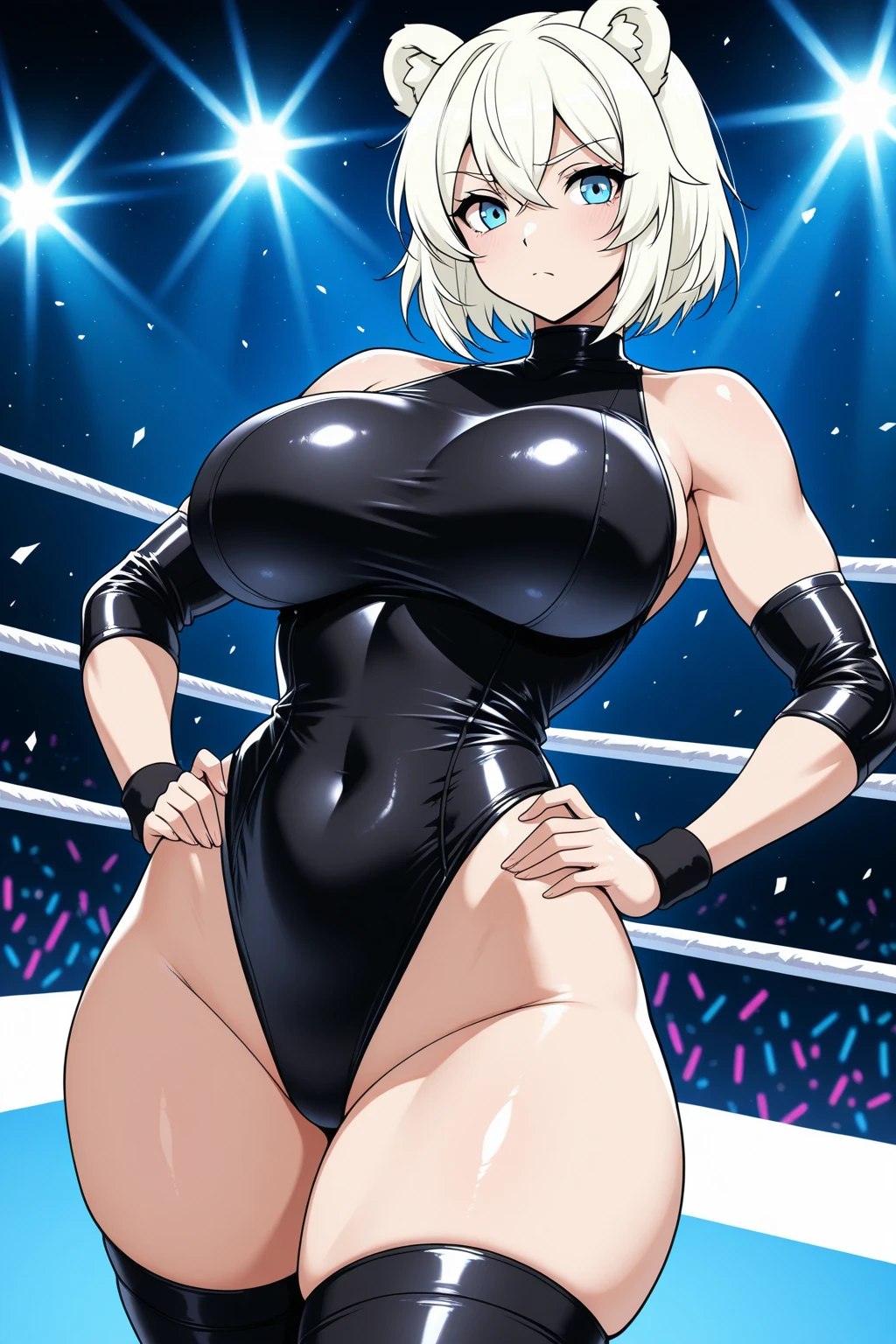 Gals dancing at the Nightclub、Sequined bodycon dress、blonde、short hair、Layer Color Tan Skin、The beauty of the eight-headed、Big Breasts、smile、Nightclub