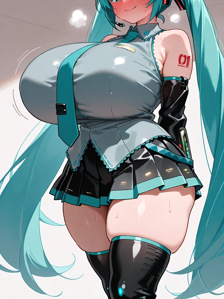 ((masterpiece)), ((best quality)), (dynamic angle), (ultra-detailed),((extremely detailed)), 4K, (8K),
1girl, ((beautiful blue eyes)), beautiful black twintail hair, glasses,
high school uniform, open-button shirt, pleated skirt, stockings, pumps shoes, ((White panties, cameltoe)),
in the classroom, Computer, typing on keyboard, troubled face, sweat,
buttocks, large breast, sweaty, wet body, navel out, thighs out, slim, slender, ribon, ashamed, blush, translucent body, Transparent, shiny-glistening, gleaming,