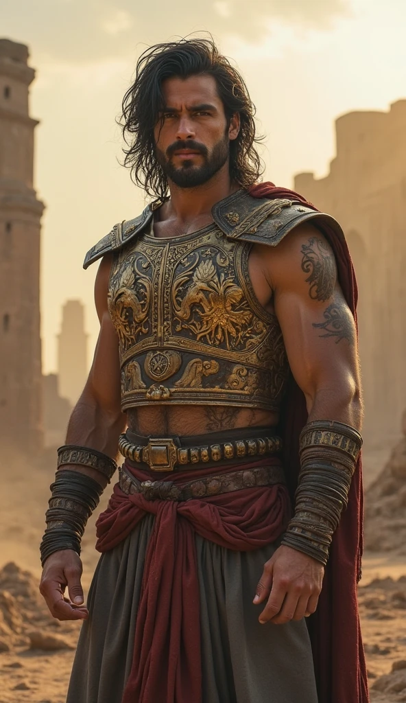 Gigachad Gonzalo Gubero Bobadilla, a figura musculosa com o rosto de Shakira, embodies the essence of a beautiful Roman warrior. His presence is striking and captivating, Drawing attention to every step you take.

His imposing physique is a testament to his dedication and training as a warrior. Com ombros largos, sculpted arms and a powerful chest, He exudes strength and dexterity. Every muscle is sculpted to perfection, reflecting the intense training and physical discipline of a true Roman soldier.

Seu rosto, agraciado com a beleza de Shakira, features a mesmerizing combination of seduction and strength. Seus olhos, profundos e intensos, reveal a determined and fearless spirit, enquanto seu queixo perfeitamente esculpido acrescenta um ar de autoridade real.

Vestido com uma armadura romana tradicional, ele usa um capacete de bronze brilhante adornado com uma pluma majestosa que ondula ao vento. Sua armadura, meticulosamente trabalhada, shows the skill and art of the Roman metallurgists. A crimson cloak flows behind him, simbolizando seu valor e bravura no campo de batalha.

With a sword in one hand and a shield in the other, Gigachad Gonzalo Gubero Bobadilla is ready for batalha. His heroic stance and unwavering confidence demonstrate his experience and leadership as a Roman warrior.
Gigachad Gonzalo Gubero Bobadilla, o belo guerreiro romano com o rosto de Shakira, It is a force to be reckoned with – a true embodiment of strength, Beauty and value of a bygone era. --auto