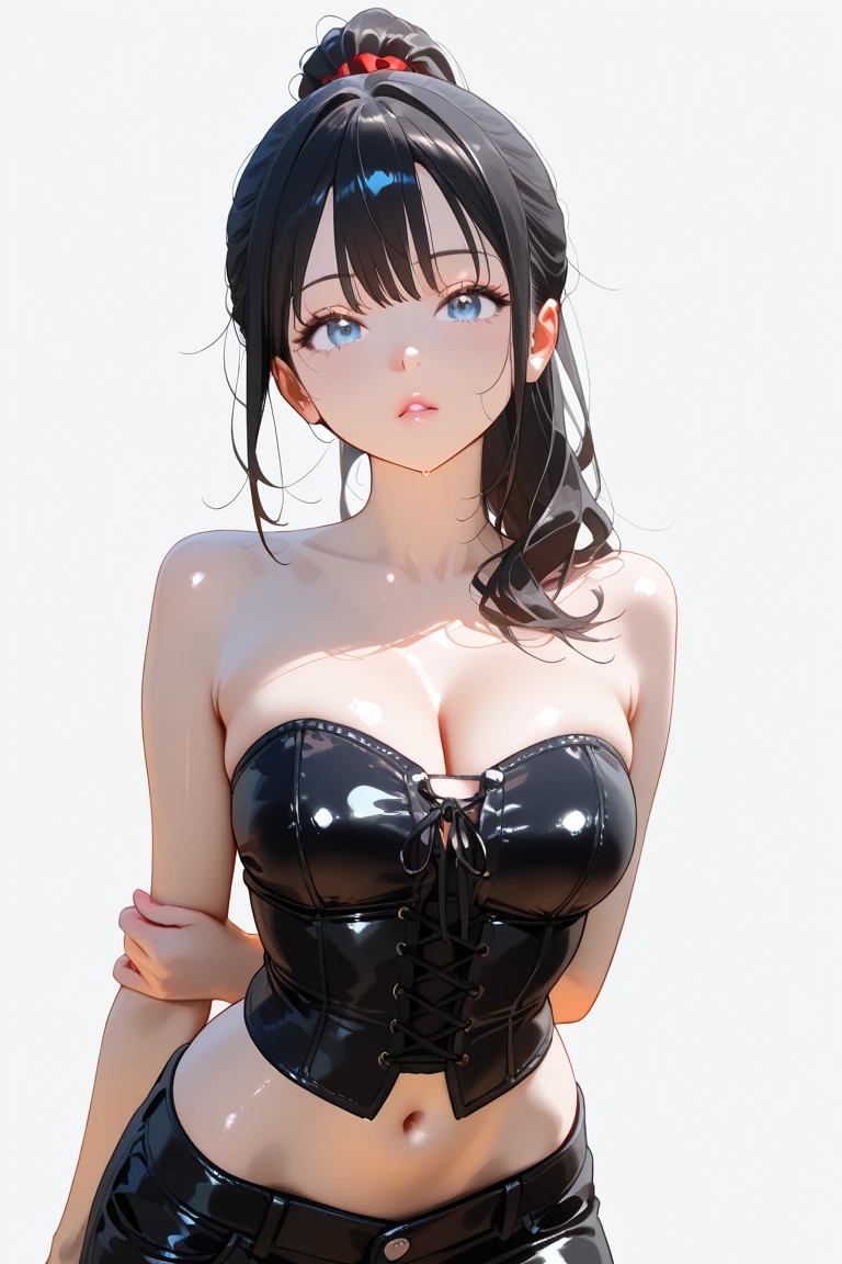 (masterpiece, highest quality、super dense skin、get used to it),1 girl, alone,Beautiful symmetrical face、 hyper realistic, realistic,realistic, light brown eyes stare at the viewer,Brunette short bob hair with highly detailed shiny hair:2、intense eye highlights), See-through brightly colored winter clothes,Lovely see-through costume full of charm、 lips,lip gloss, outdoor, Upper body、Big eyes、eyelash、{Huge|big|Hugeな|mega} chest:2, cleavage:2、(Big eyess short bob hair beautiful detailed eyes、Adds intense highlights to your eyes with eye-catching light、large full chest、look at the audience、she is so beautiful and cute、show me your ears、long neck:1.4、smile、Close your mouth and smilee、perfect anatomy、ideal body proportions、Please tilt your head slightly)、(she is a very cute and attractive woman)、portrait:2、perfect anatomy、(poolside background)