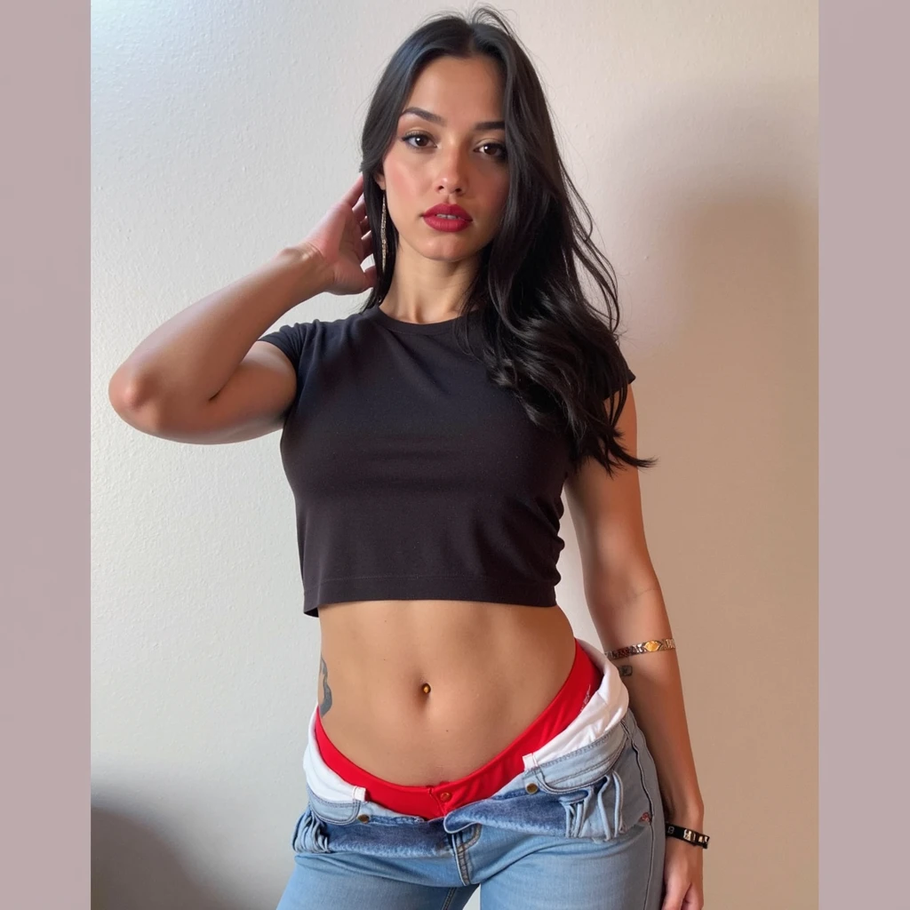 Young Thai woman, Fit physique, fitness physique, wearing sexy black lingerie sitting on the couch with legs open, corps sexy, (8k), (Best quality), (Masterpiece:1.3), (Realstic), (photoreallistic:1.34), Ultra-detailed, [beautiful detailed  eyes], (sourire), (sourire), (beautiful nose detailed), [very long blonde hair], (haut court), lingerie noire, (superbes seins taille normale), (gros plan), profondeur de champ, full body view, sitting on sofa, legs spread, showing crotch, pieds en l'air