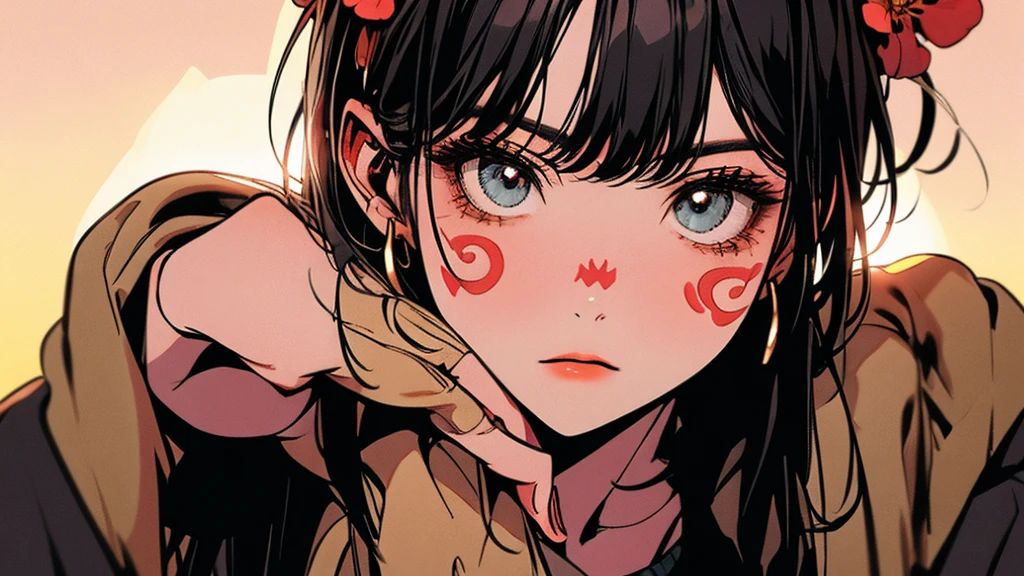 masterpiece, Highest quality, Highest quality, Realistic, (Close up on face, Sticking out a long tongue, Ahegao, Nose hook, Drooling:1.3), (beautiful girl, happiness, smile, Eyelash extensions, Gal Makeup), (Brown Hair, Bun Hair:1.3), (A red Chinese dress with a gothic punk twist:1.3), (Stand up with legs apart:1.3), (It is photographed from above:1.2)