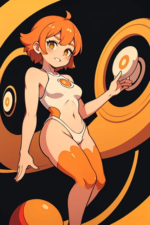 ((Gwen Tennyson)), ((flashing)), ((nude)), ((Red hair)), ((green eyes)), ((detailed anatomy))