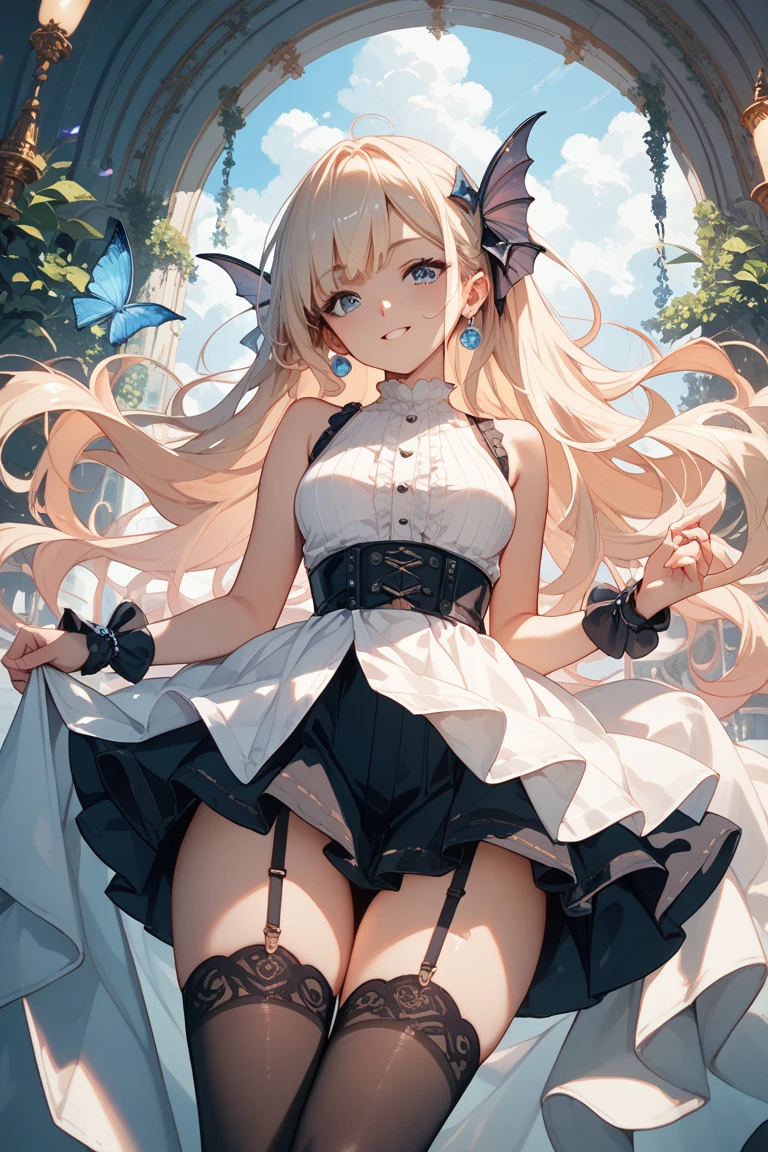 Blonde、Blue Eyes、girl、Small breasts、Twin tails、girl、Small breasts、Lolita、Bright smile、Looks about 15 years old、Petan Musume、short、目のhighlight、Sexy thighs、Bunny Girl Costume、Black rabbit ears、I'm in the casino、Super sexy bunny girl、Please show me your armpits、Your eyes are so beautiful、highlight