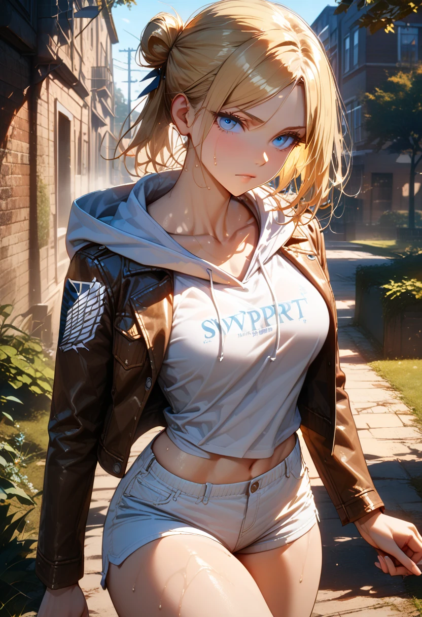 nsfw:1.5,((vaginal,riding_horse,vulgarity,orgasm_face,hat,jacket,jeans)),((masterpiece:1.5,best_quality:1.5,ultra_detailed:1.5)),((blonde_hair,blue_eyes,pale_skin))