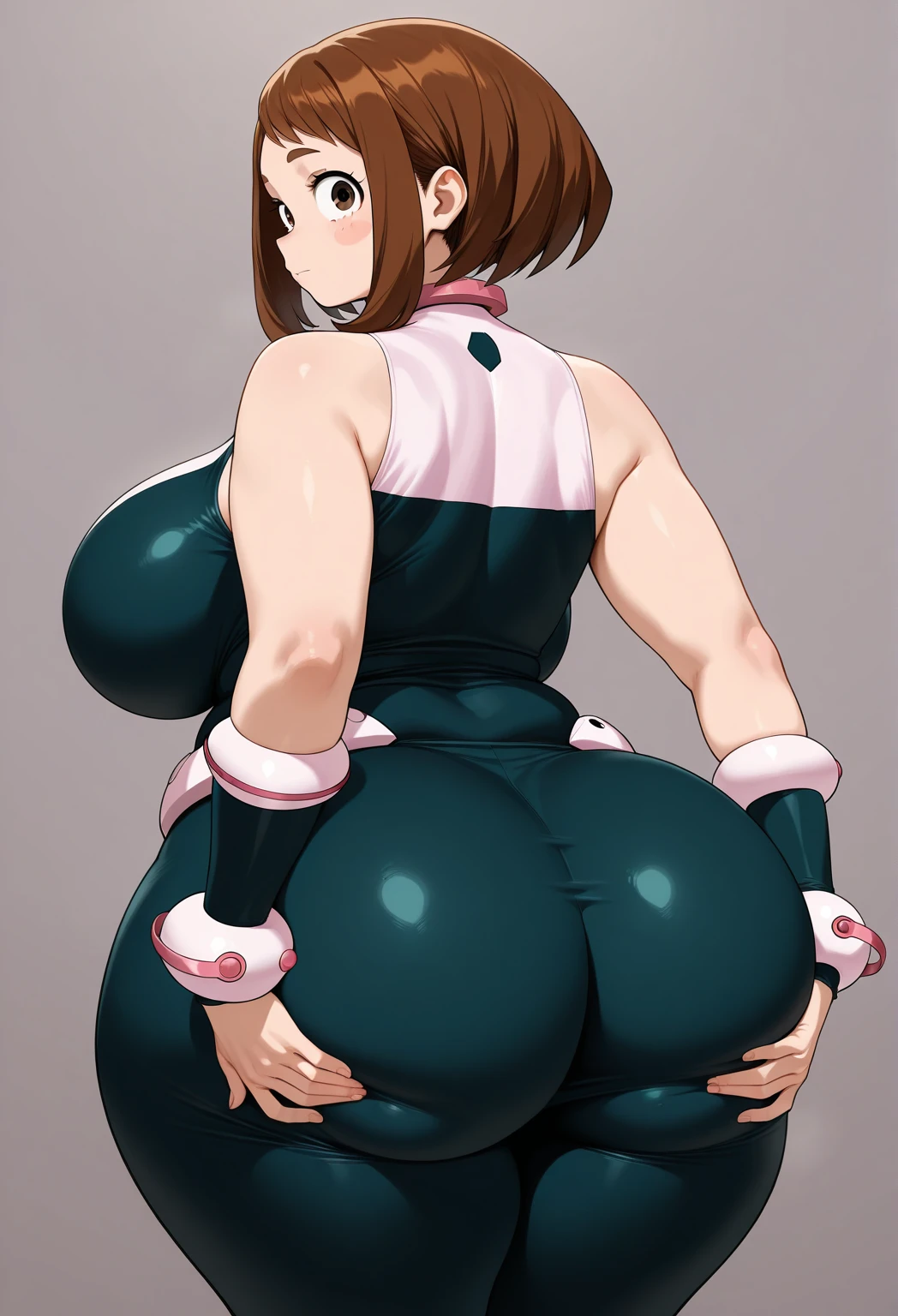 score_9, score_8_Excellent, score_7_Excellent, anime,Pubic hair Armpit hair Massive pubic hair (Demon Slayer / Kimetsu No Yaiba Shinobu Kocho (Demon Slayer) Plump curvy huge breasts and ass