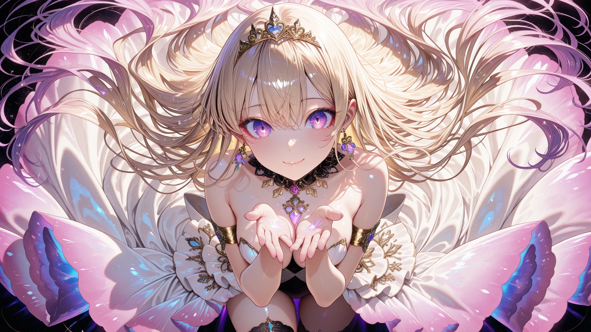 ANIME GIRLS IN DIFERENT TYPE OF HAIR COLORS