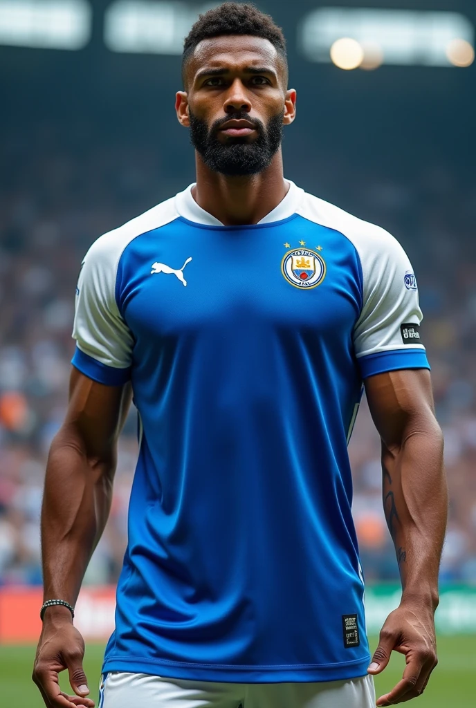 Football uniform based on the Inter Mami uniform in cyan color
