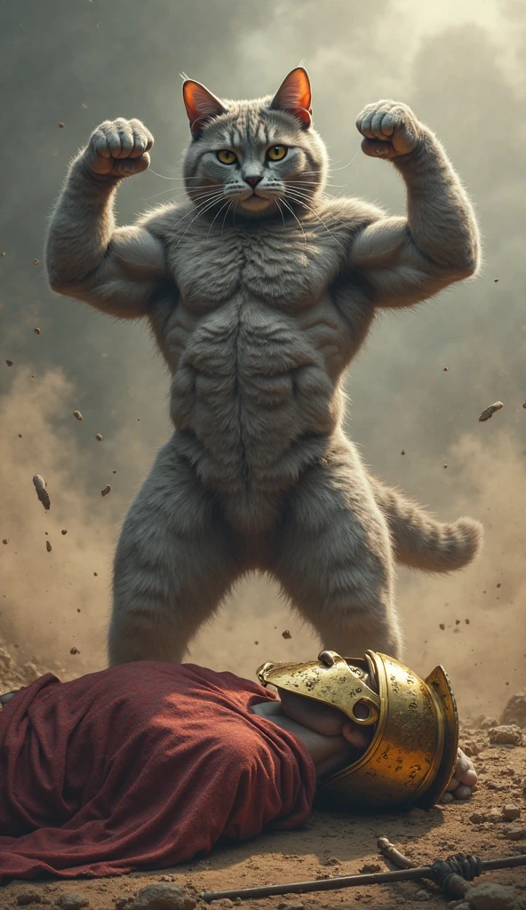 extremely detailed, detailed face, detailed eyes, detailed muscle, (view full body), ((1man)), ((furry white tiger)), (object (big muscular old man soldier sitting resting in the ruins of the building)), the old man is soldier and he is naked, big penis, hairy balls, cum on penis, arms up, hair under arms, armpit, he have six pack abs, hairy chest, hairy armpit,old man (facial hair, beaded, white beard, battel scar face, short hair, white hair, strong character, strong muscle), (background ((waster land, post-apocalypse, ruined city))), (photography (50mm lens, cinematic, cinematic color))