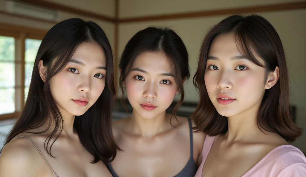 ((Highest quality, 8k, masterpiece :1.3)), One girl, Beautiful woman with slim abdominal muscles :1.3, (Random Hairstyles, Huge breasts :1.2), Wrapped in a bath towel :1.2,  Highly detailed face, Fine grain, double eyelid、Japanese women