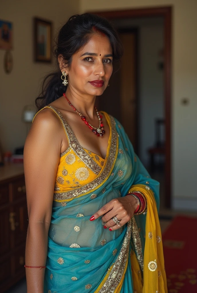 Indian angry woman 60 year old