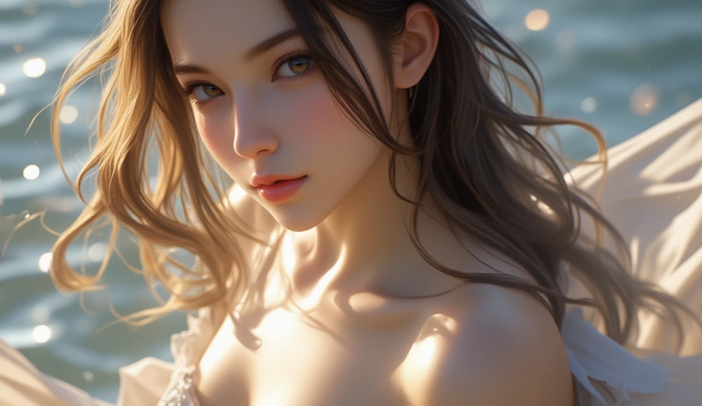 realistic highly detailed anime woman, beautiful detailed eyes, beautiful detailed lips, extremely detailed face, long eyelashes, short cloth, big breasts, erotic, sensual, provocative, photorealistic, 8k, highres, masterpiece, cinematic lighting, dramatic lighting, hyper detailed, intricate details, highly realistic, photorealistic, vibrant colors, warm tones, volumetric lighting. Anime gril with giant breast and no cloth. A gyat with gigantic. Generate this image such that full body is visible