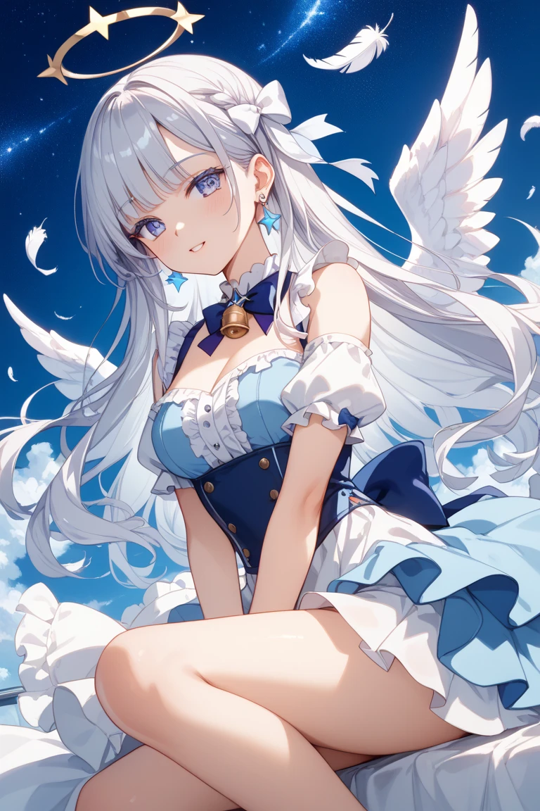masterpiece、Highest quality、Blue eyes, angel wings、（Angel Halo：1.2）、I&#39;m in a heavenly paradise。A flowing design with gold accents and a delicate white dresultiple Girls、(1boy:1.2)、(POV:1.2)、(sex:1.2)、(3girls:1.2)、(Cowgirl:1.3)、(Girls on:1.2)、(Straddle:1.2)、(nsfw:1.2)((Chignon))(Super long hair))((Blunt bangs))((Pussy))((Bitch))((Nipple piercing))((Slanted Eyes))((Big eyes))((Slim body))((tall))(Pale skin))((Plant pattern))((infant))((Showing nipples under a shirt))(Pale skin))((Plant pattern))((infant))) (((5 years old)))