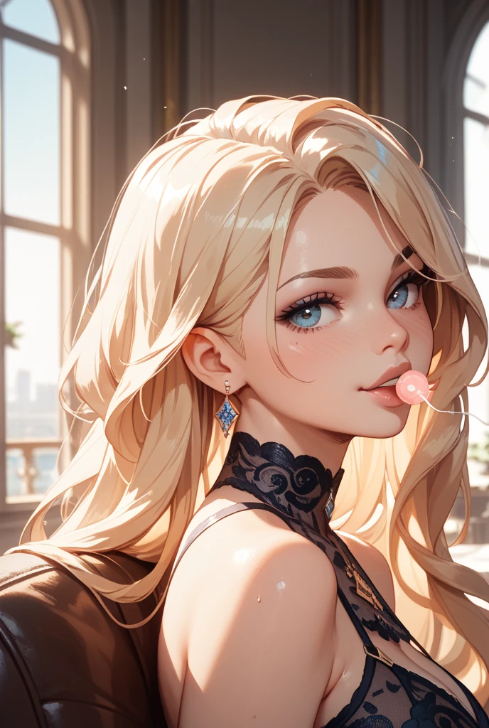 PonyXLV6_Scores,source_anime,masterpiece,best quality, highly detailed,cinematic,unity 8k wallpaper, amazing quality, masterpiece, best quality, UHD, perfect anatomy,
BREAK
helga,1girl, solo, blonde hair, lipstick, mole under eye, mole, jewelry, earrings, makeup, dress, black dress, red lips, gloves, long hair, black gloves, parody