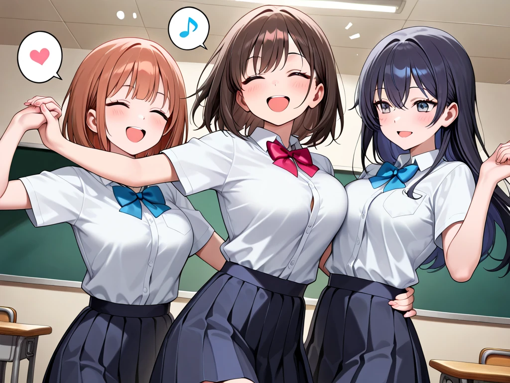 nswf:1.0,(masterpiece: 1.2, highest quality, masterpiece, Clearer images), (Bright colors), ((Take clear photos even from a distance)), (multiple girls), (Harem),((sena airi))、blonde hair、blue eyes、、(School classmates), (((All school uniforms have the same design))), (((Everyone is wearing the same color skirt))),(((Everyone wears different designs and colors of underwear.)))、((16 years old)), ((prostitution婦)), (prostitution宿, on the bed), (cute Japanese((6 girls))),  ((group shot)), (group selfie), wide angle, soft light, ((((laugh with your mouth wide open)))), (slightly larger breasts), ((prostitution)), (lure), ((viewers love it)), (((A lot of hearts are flying))), Landscape、(((show panty:1.6)))、((((M spread legs:1.4)))、((female masturbation:1.8))、((breast grab:1.3)),(((bra lift:1.2)))、stick out one&#39;s crotch