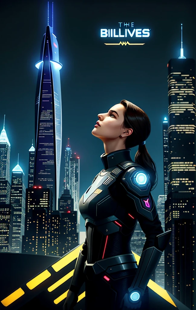 "Imagine the Statue of Liberty reimagined as a colossal, high-tech robot sentinel. Her iconic torch is now an advanced energy cannon, glowing with intense power, and her crown is equipped with sensors and antennas that connect her to a global network. The statue's body is covered in futuristic armor, with visible circuits and wires running along her metallic frame. Her face is a blend of human and robotic features, symbolizing the fusion of freedom and technology. She stands on Liberty Island, her robotic form towering over the water, with the city’s skyline in the distance, reflecting her metallic sheen." (Size: 1024x1024)