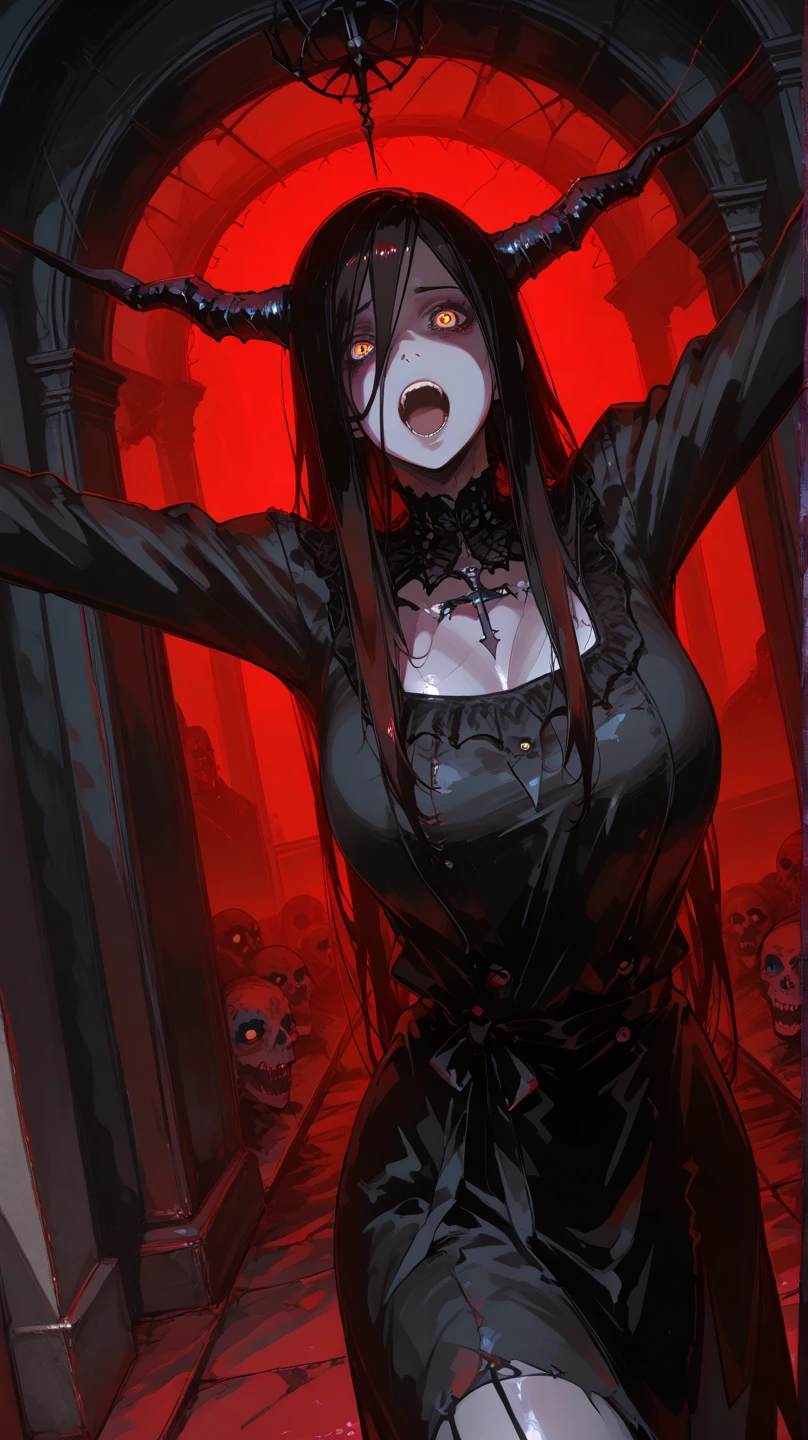 v5lcn style,ink art,(Best Quality,masutepiece:1.2), dark colored ,(extreme high contrast),Dark ink,1girl in,A dark-haired,Shadow on face、4K,resolution, ripped long hair, ring halo on head, Angel Girl, Angelic, horror.