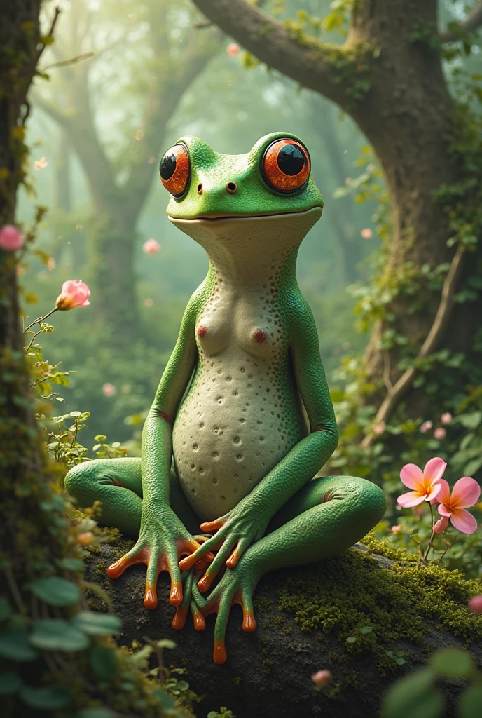 A frog woman
