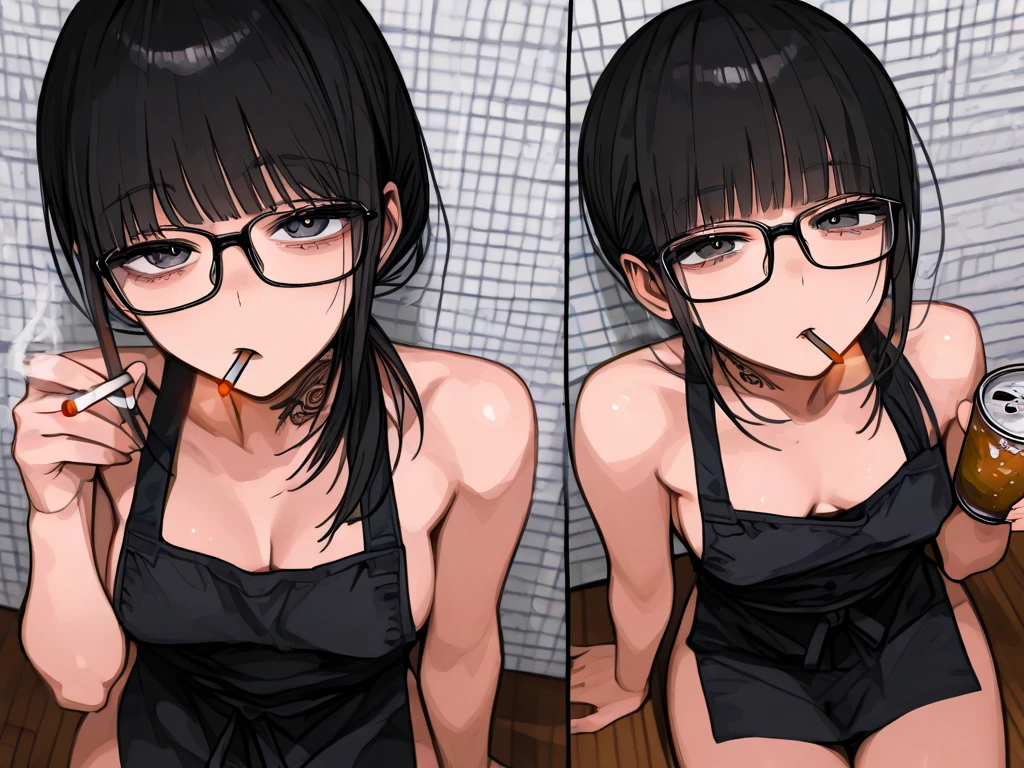 Sarada Uchiha, short black hair, red eyes, glasses, detailed face, perfect face, highly detailed eyes, masterpiece, absurdres , (intricate details), (colorful),cinematic lighting,extremely detailed CG unity 8k wallpaper , 1girl, solo, female, wet body, erectes, sporta, locker room, ((she is having sex with man onbench))((( real sex)))(((vagina peration)))fect detailed penis penetrating vagina)))