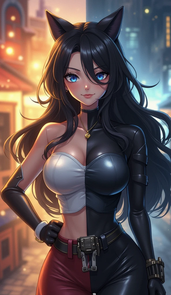 最high quality、Best image quality、masterpiece、With a girl((cute、16 years old、Best Bust、Medium Bust、Beautiful Blue Eyes、Spread your chest wide,Black Hair、Disheveled Hair、thin、Highest Valley、Black Ninja Costume))high quality、Beautiful art、background((night、heavy rain、City、Dark Clouds)),Tabletop、Exquisite design、Visual Arts、Written boundary depth、Best lighting、Highest detail、8k