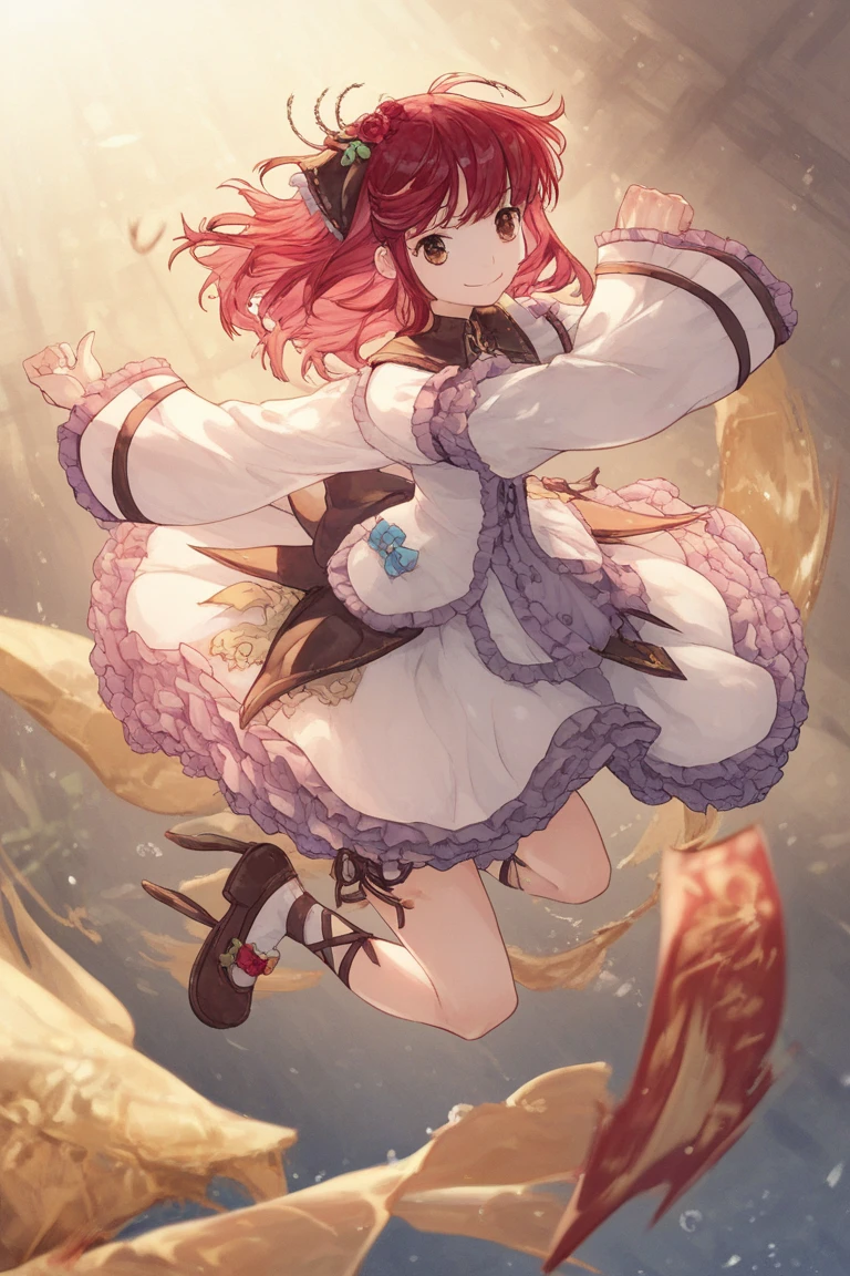 Master Piece, Fine Detail, 4K, 8K, 12km Race, Solo, One Person, Beautiful Girl, Caucasian Female, Touhou Project Yuyuko Saigyouji, Big Breasts, Short Hair, Cheongsam, Jumping, Chinese Dress , Chinatown, panties visible