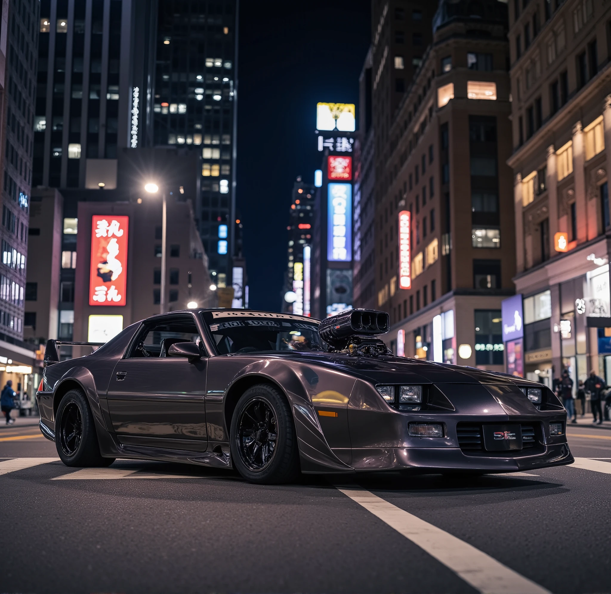 street racer,tuning car,bodykit,full car,highly detailed,chevrolet,camaro,1990