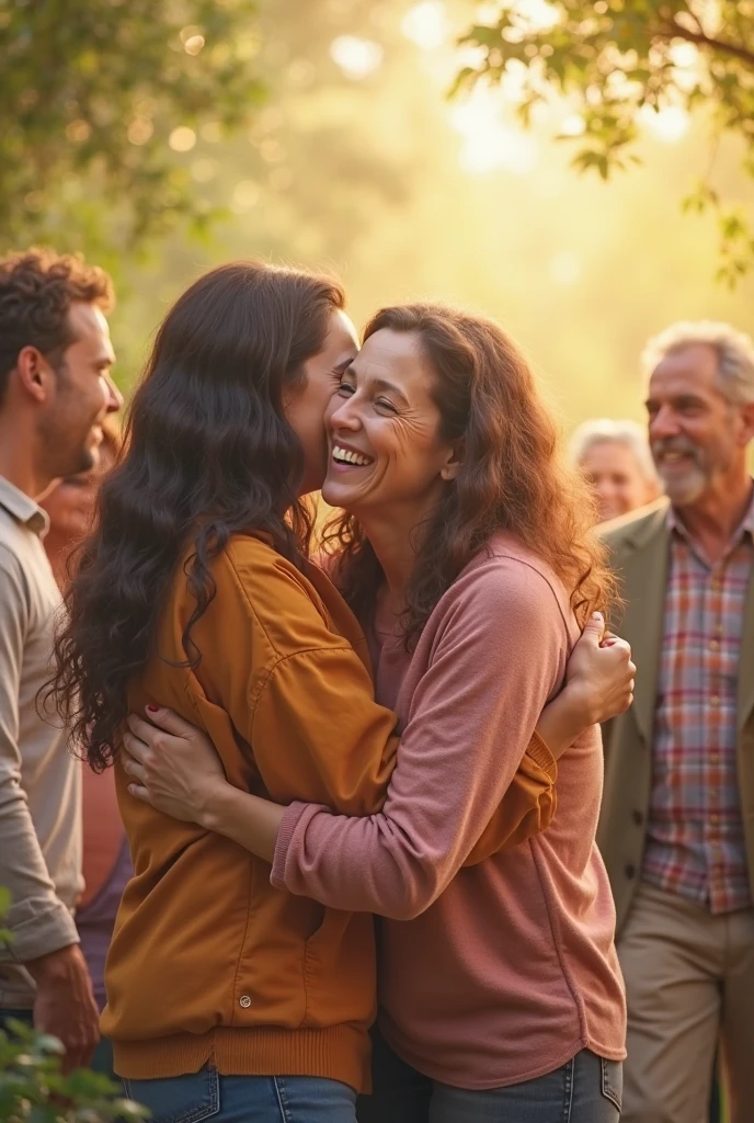 Create video of people hugging 