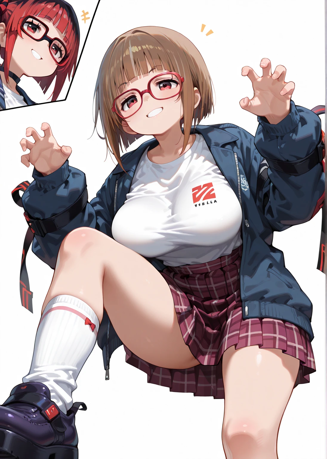 nsfw, (masterpiece), (photo realistic1.4), ultra high res, best quality, 8k,indoor,comic shop,comes one’s front:1.0,BREAK solo, 1girl, 20yo, an extremely beautiful girl, beautiful face, perfect face, cute symmetrical eyes, double eyelid, medium breasts, puffy_nipples, (perky breasts), narrow waist, (pubic brown hair:1.4), bsp, pussy juice dripping, ((short hair, dark orange hair)), glasses,no makeup, sweaty body, standing, BREAK (green tracksuit), (open clothes), breasts, nipples, nipple slip, pussy, pussy slip, no panties,(embarrassed,evil smile), open mouths,(((one eye closed))),((tongue out)),deep breathing, feel good,indecency,spread legs, squatting,(((female masturbation:1.3))),(toying self), ((put your fingers in the pussy)),(cum shot),((((bukkake)))),ass,(sex,cowgirl,pov),