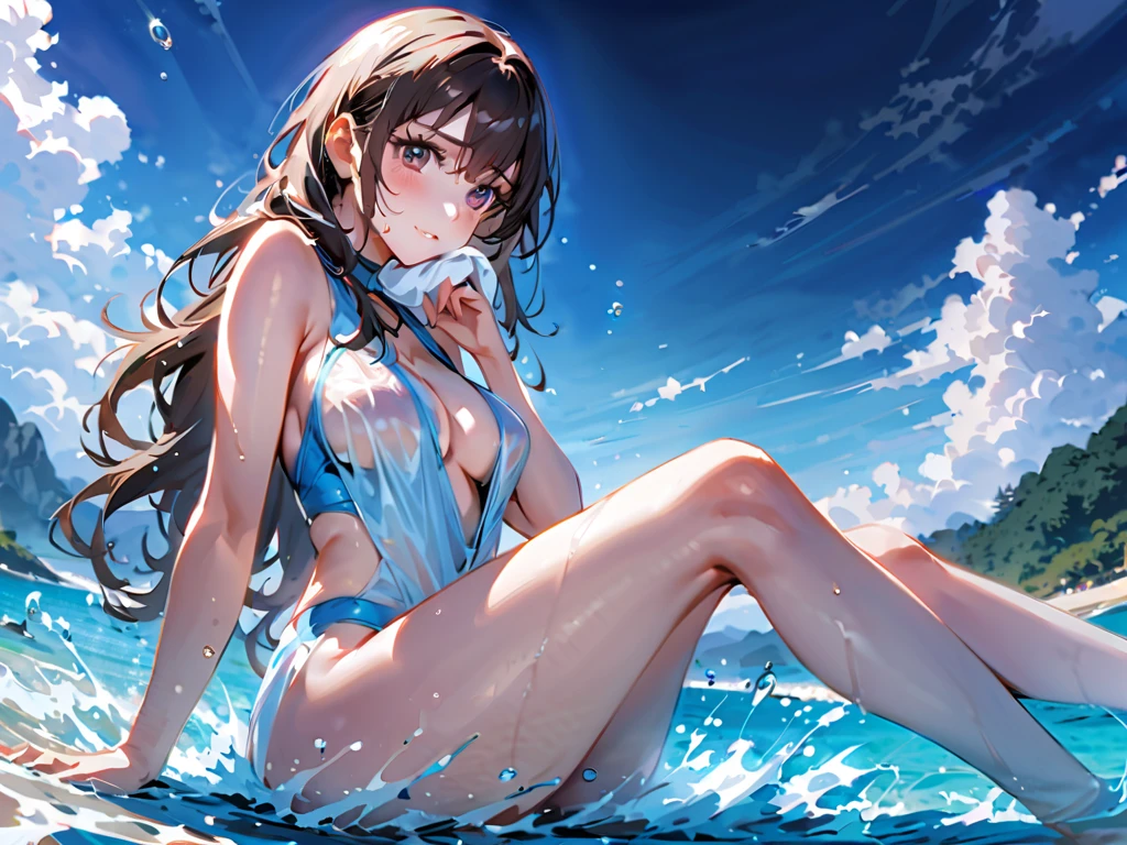 LeonaGB, low ponytail,Complex eyes,Beautiful Eyes,Symmetrical eyes,Big eyes:1.5,Seductive eyes,Blue Eyes,hair ornament,
High resolution,Sharp focus,(Super detailed,Very detailed),(Very detailed CG unity 8k wallpaper),(((Vibrant colors))),{best illustration},
Official Art,granblue fantasy,((complete anatomy)),One woman,(Huge breasts:1.1),(Huge hips),Muscular,
Tight waist,Long legs,curve,Cleavage,(Realistic eyes,Perfect Fingers, Natural skin texture, Realistic facial details),
((Detailed body)),(Detailed face)), cute,erotic,Bold,
very shiny 肌,Shiny body,plastic glitter 肌,exaggerated shiny 肌,illuminated 肌, smile,Open your mouth,
embarrassed,
Hot spring with ocean view,Natural stone floor,(Big bath),Filled with hot water,Rich natural environment,(steam:1.2),(immerse:1.2),(take a bath:1.2),(completely nude),
nsfw, bewitching pose, (((vulgarity))), sweat,Dripping water,My whole body is wet,heavy breathing, humid, fog,(Stuffy armpits:1.2),
Open legs wide, spread legs,((Lie on back)),