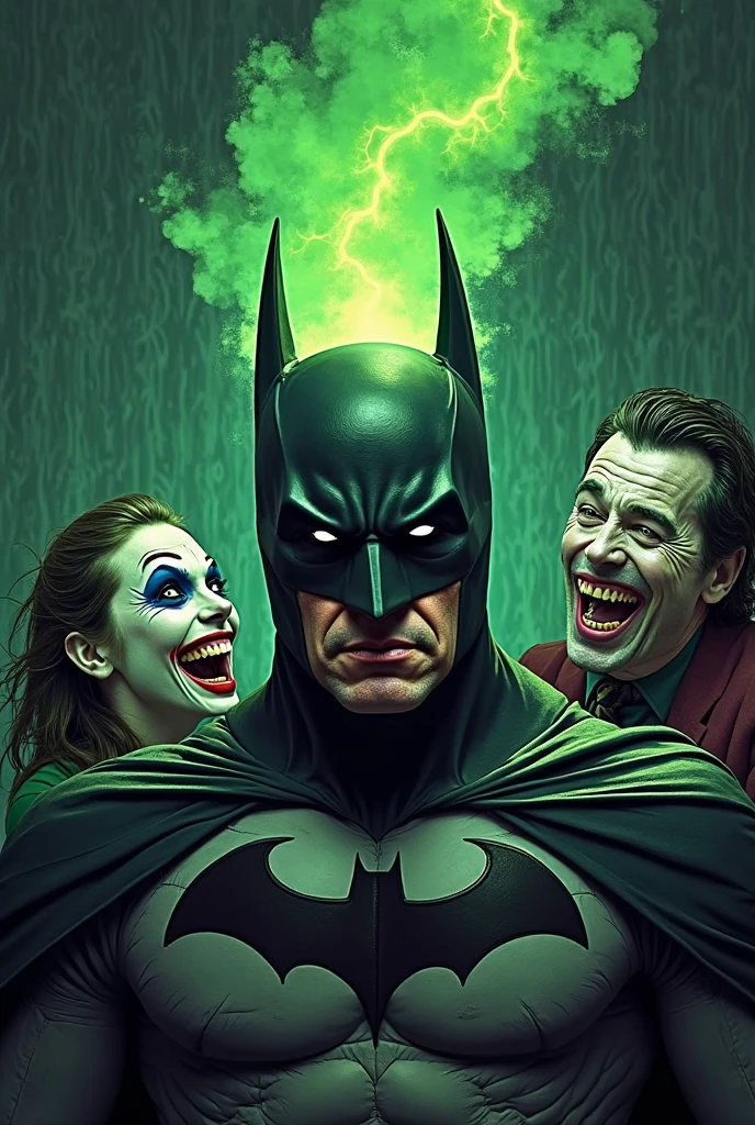 Batman fighting the Joker