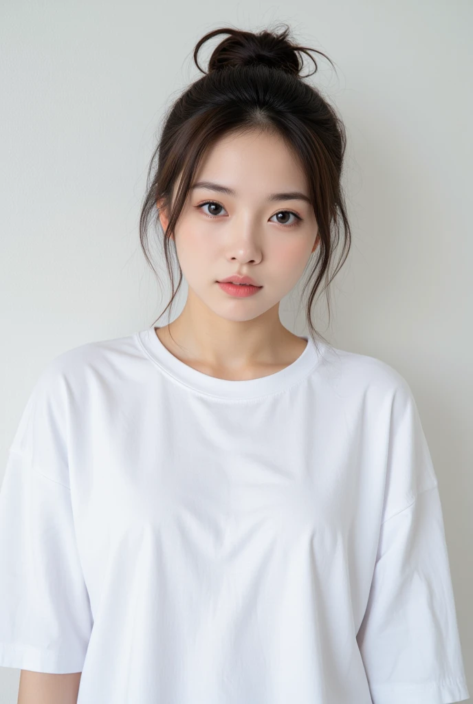 Drawing of a beautiful white Korean girl