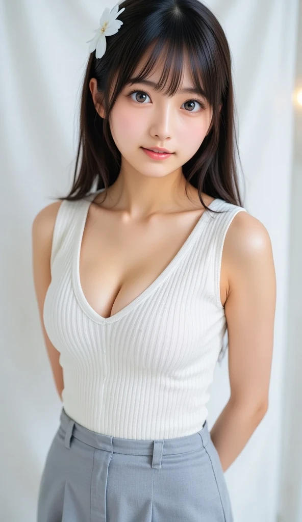 Realistic、Surreal、Cinema Lighting、32k、((1 Girl))、look up、Backlight、(Bright light:1.2)、(Improvement of quality:
1.4)、(Highest quality realistic textured skin:1.4)、Fine grain、Detailed face、short hair、(Thighsから上のショット)、(Improved skin texture:1.1)、Matte texture、Open your mouth、(opening of lips)、Seductive smile 1.2、(Large Breasts:1.4)、((Simple and stylish glasses))、((transparent white silk shirt))、tight black skirt、In front of a computer desk、Modern workplace with laptop、a working woman、Thighs、Thighs、(22 years old、Japanese women)