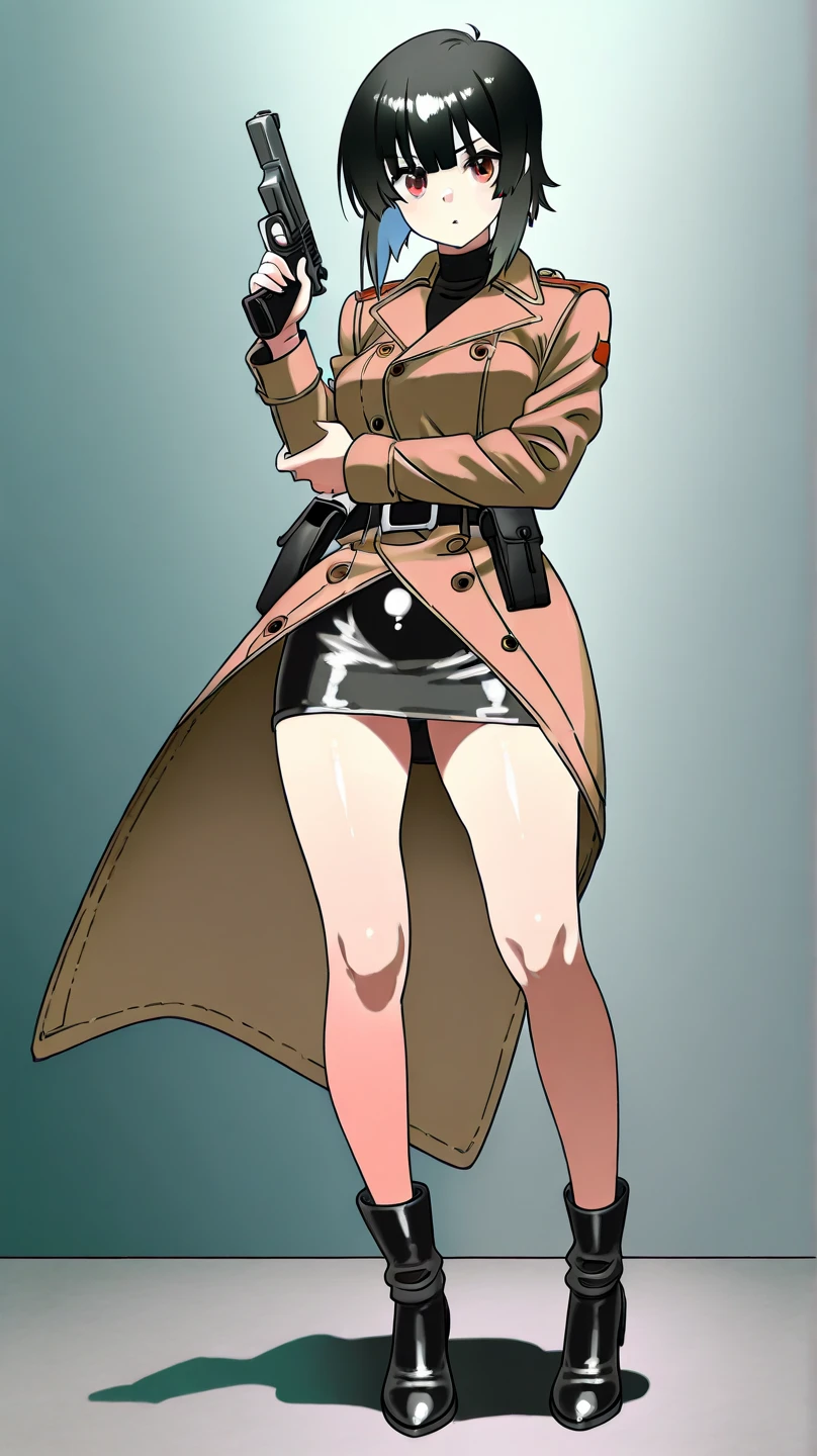 Mikasa is quite tall, physically fit and very muscular teenage girl with chin-length black hair that she initially wore longer, but it was cut at Eren&#39;s suggestion, despite Jean telling her it was beautiful. She has Asian heritage, with pale skin and calm black eyes.