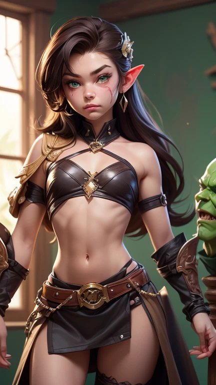 (whole body:1.5),beautiful detailed background, octane rendering, 8K, best quality, masterpiece, illustration, extremely delicate and beautiful, detailed,extremely detailed,CG,Unite,wallpaper,Astonishing, fine details, realistic art: 1.2 ,masterpiece, best quality, official art, extremely detailed CG Unite 8K wallpaper,1 girl, zelda, wearing skimpy lingerie, on knees,hands tied behind back, mouth gagged, worried expression, green eyes, pretty symetrical face, oily wet skin, tanned skin, freckles, thin waist, narrow hips, tight apple ass, small breasts, Looking off to the side , Realistic photos, (hiqcgbody) ,perfect female figure, dark gothic rooftop background