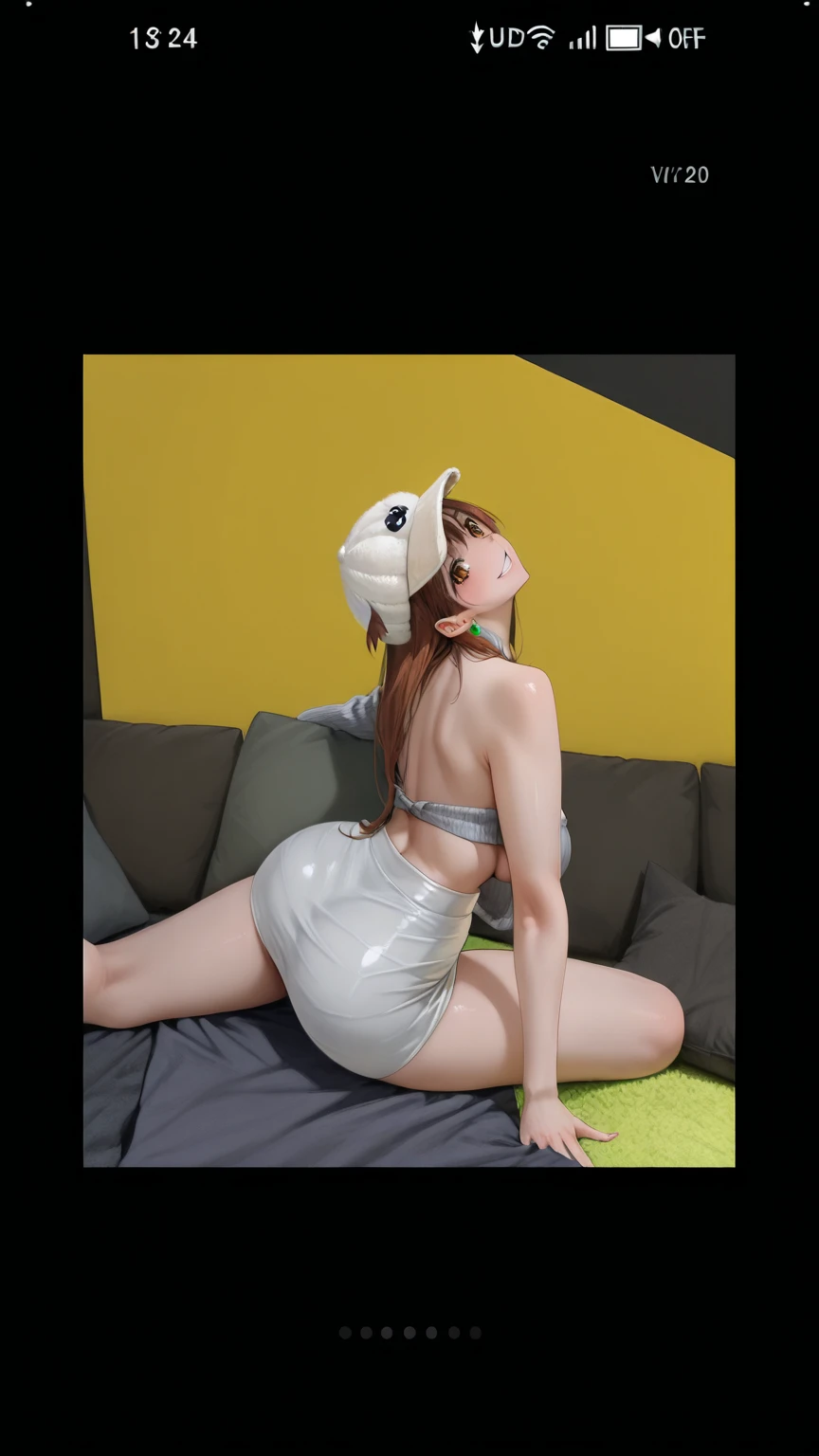 Masterpiece, best quality, extremely detailed artwork, award winning, retina, soft light, sharp focus. (((solo))), (full body:1.5)
nicole demara, hair ribbon, hairclip, earrings, black collar, smile, looking at viewer, barefoot,
NSFW, NAKED BREASTS, ((PussyBigDildoQuiron style, vaginal object insertion, pussy, dildo, sex toy, large insertion, object insertion, spread legs, kneeling, from behind))
cherry blossoms, petals, embarrased, blushing,
Huge breasts, Turned, erotic and provocative,
FULL BODY SHOT, ultra wide angle, smooth perfect skin, smooth_skin, face detail, clean skin, perfect hands, perfect anatomy, anatomically correct