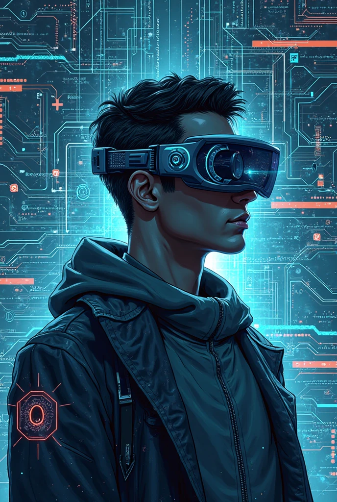 A hacker talking about cybersecurity, emosional, a young man, 27 years old, glasses, blue eyes, in front of servers, revenge, god light, stunning arts, black hat, revenge, cyber wars, watch dogs, hacking.