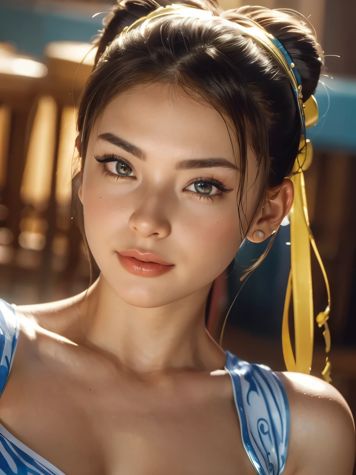 masterpiece, best quality, (extremely detailed CG unity 8k wallpaper, masterpiece, best quality, ultra-detailed, best shadow), (detailed background), (beautiful detailed face, beautiful detailed eyes), High contrast, (best illumination, an extremely delicate and beautiful),1girl,((colourful paint splashes on transparent background, dulux,)), ((caustic)), dynamic angle,beautiful detailed glow,full body, ,beautiful alluring anime woman, looking Chun-Li, , medium breast, show nipples, show vagina, open legs:1.5.