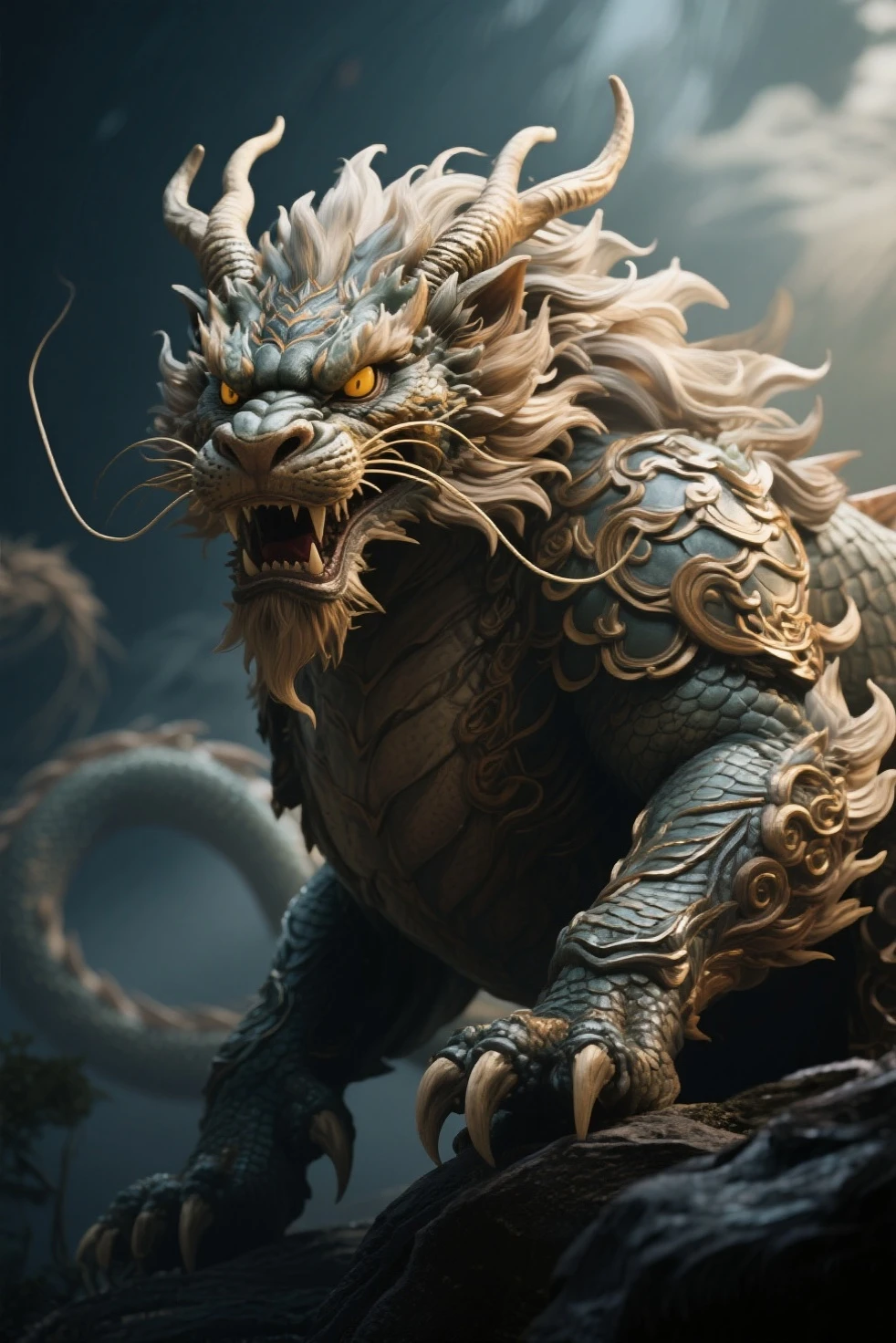 masterpiece, best quality, making friends with the Chinese dragon, fun, happy, bright, loong,