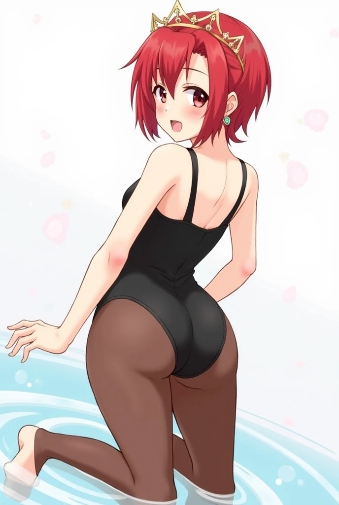 ((mature face)), (big ass), Kasumi Yoshizawa has become a mature woman, Realistic denim texture, chubby upper body but small breasts, dskasumi, red hair, long hair, ponytail, red eyes, hair bow, 1girl, solo, ((height 150cm)), ((leotard)), ((lace leotard)), thick thighs, Bow legs, Beautiful face but chubby face, (((Chubby kasumi yoshizawa))), ballet pose, Stand up straight, ((Full body)), (low head 1.5), A little chubby body type and small breasts, masterpiece, ((small breasts)), thick legs++, Full body+, Solo, Swollen face, 1 woman, thick thighs, solo, simple background, masterpiece, best quality, A chubby figure that seems real, smile,
BREAK, red ribbon
gym, cinematic, game cg, official art, masterpiece, best quality