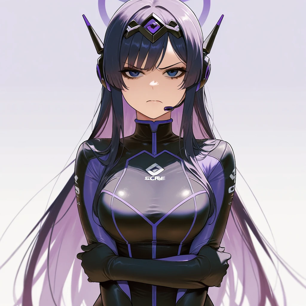 empty eyes,robotized woman ,big bust,Robot Joint ,Metal skin,long hair