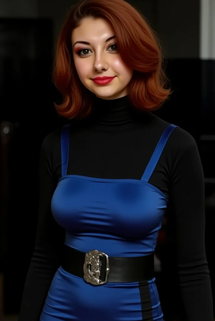 arafed woman with red hair and a black top and a yellow scarf, a portrait by Zofia Stryjenska, tumblr, op art, better known as amouranth, amouranth, wearing a french beret, young beautiful amouranth, an oversized beret, wearing a beret, cute young redhead girl, jovana rikalo