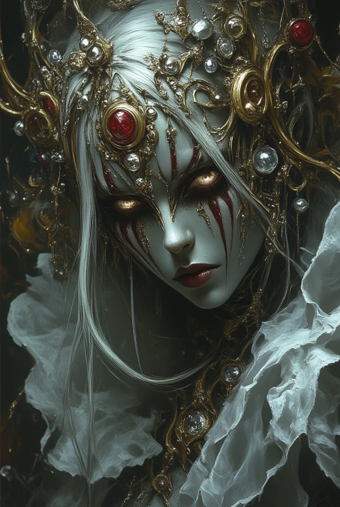 Mummy, red eyes, living flesh body, scary look, sarcophagus background, ((Intricate anime character design inspired by One Piece)), ((Stunning lighting)), ((Fine lines)), ((Stunning focus)), ((Centered character)), ((Stunning face)), ((Detailed focus)), ((Detailed background)), ((Ultra-fine 2D design)), ((Creative backdrop)), ((2D masterpiece)), ((Best quality)), ((8K anime style)), ((Full body))