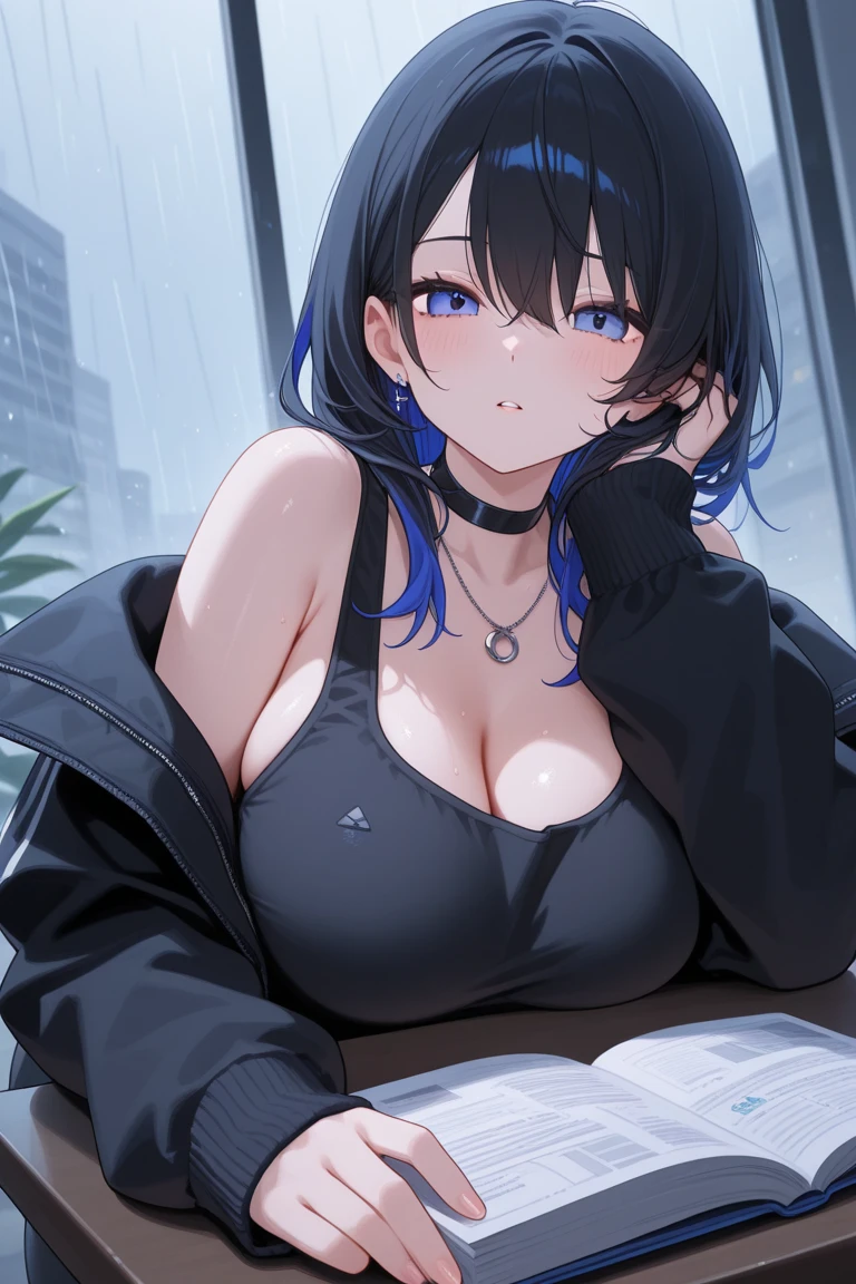 Cool women、sexy、model、Black Hair、