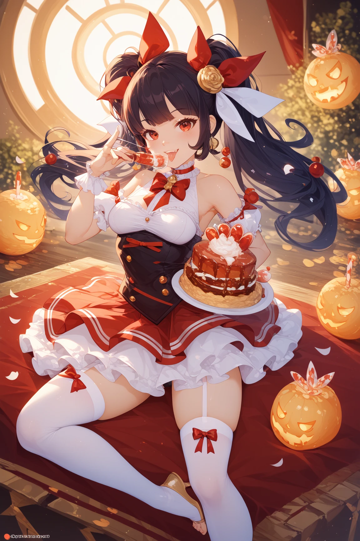 Beauty、cake、大きなcake、party、carnival、Camel Toe、Giant tit、Nipple Puffs、Cleavage、Plump、Super big breasts、Super big butt