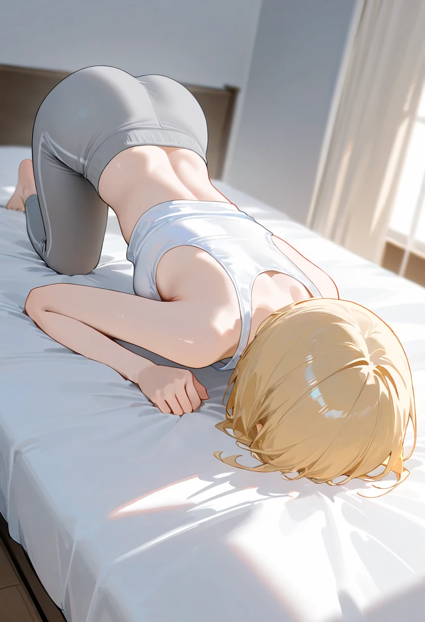 masterpiece, best quality, 1girl, curvy, (dogeza:1.1), kneeling:0.8, completely nude, indoors, on floor, from side, <lora:concept-dogeza:1>